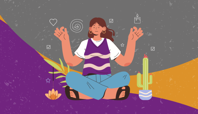 Acalmando a mente ansiosa com a meditação.